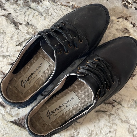 GIAMO Buttery Leather Platform Espadrilles 37 - Picture 6 of 10